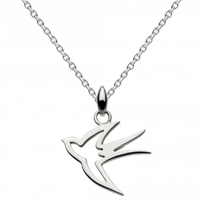 Dew Sterling Silver Swallow Pendant 9045HP014