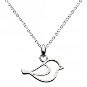 Dew Sterling Silver Watch the Birdie Bird Pendant 9048HP014