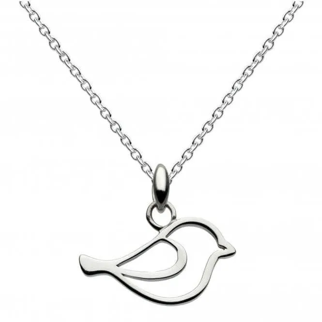 Dew Sterling Silver Watch the Birdie Bird Pendant 9048HP014