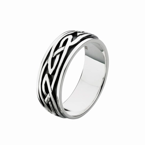 Dew/Heritage Oxidised 7mm Celtic Spinning Ring 2256HP