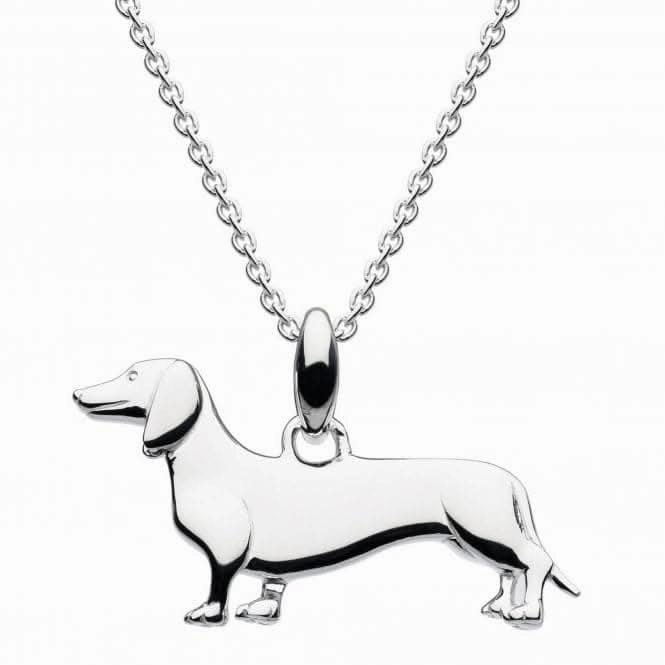 Dew Sterling Silver 3D Sausage Dog Pendant 9658HP021