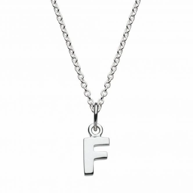 Dew Sterling Silver Dinky F Initial Pendant 9092HPF