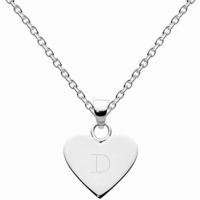 Dew Sterling Silver Dinky Heart Alphabet Pendant 9091HPD