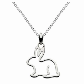 Dew Sterling Silver Dinky Hop To It Bunny Pendant 9044HP014