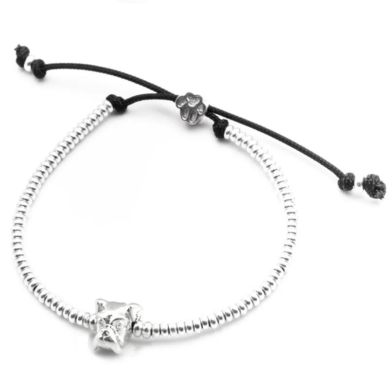 Dog Fever Sterling Silver Boxer Muzzle Bracelet