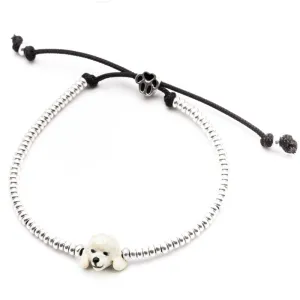 Dog Fever Sterling Silver Enamelled Poodle Muzzle Bracelet