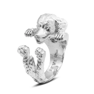 Dog Fever Sterling Silver Golden Retriever Hug Ring