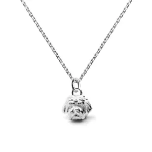 Dog Fever Sterling Silver Maltese Muzzle Necklace D