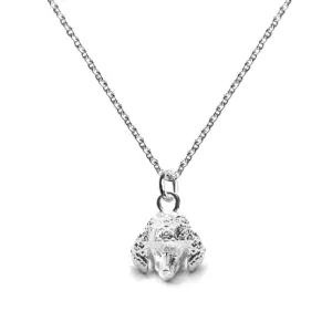 Dog Fever Sterling Silver Poodle Muzzle Necklace