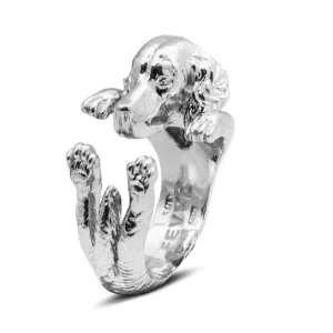 Dog Fever Sterling Silver Setter Hug ring D