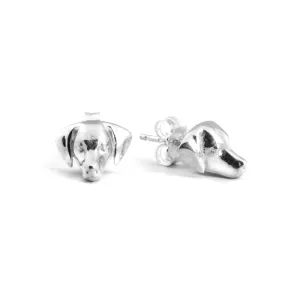 Dog Fever Sterling Silver Weimaraner Muzzle Earrings