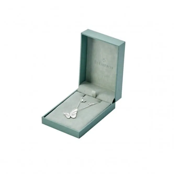 Elements Rose Gold Plated Triple CZ Drop Pendant P4167C