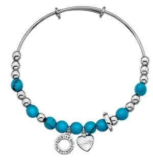 Emozioni Bangle Turquoise Silver