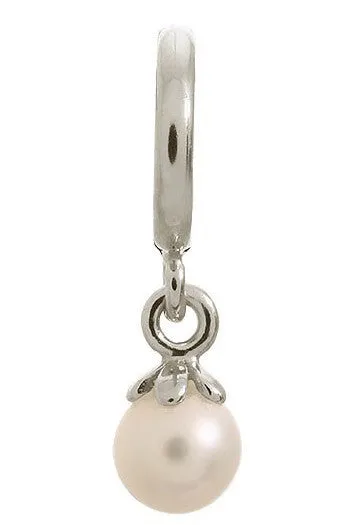 Endless Jewellery Charm Pearl Ball White Silver