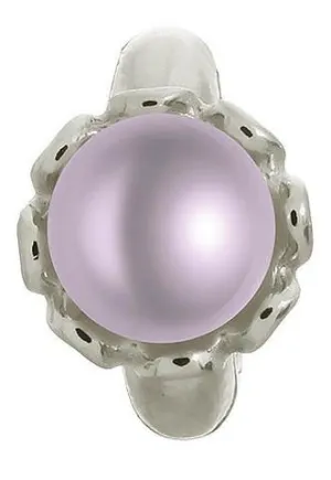 Endless Jewellery Sterling Silver Purple Pearl Flower Charm D