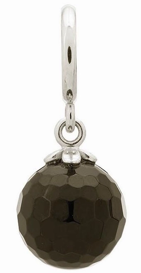 Endless Jewellery Charm Love Drop Black Silver D
