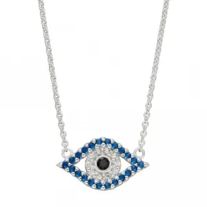 Evil Eye Necklace with Zirconia N4423