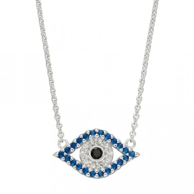 Evil Eye Necklace with Zirconia N4423