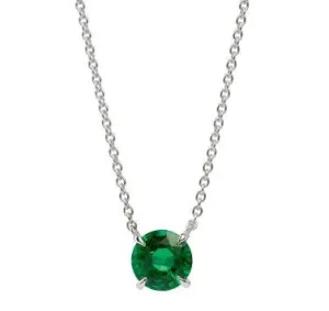 Faberge Colours of Love 18ct White Gold Emerald Chevron Pendant