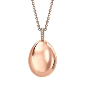 Faberge Essence 18ct Rose Gold Diamond Pendant