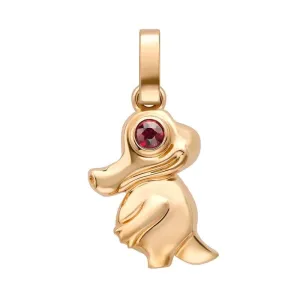 Faberge Essence Rose Gold Ruby Crocodile Charm