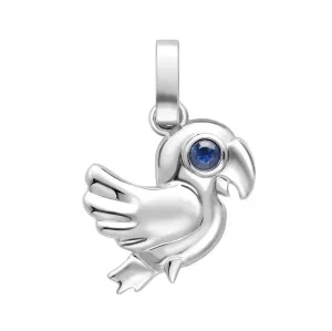 Faberge Essence White Gold Sapphire Parrot Charm D