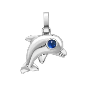 Faberge Essence White Gold Turquoise Dolphin Charm D