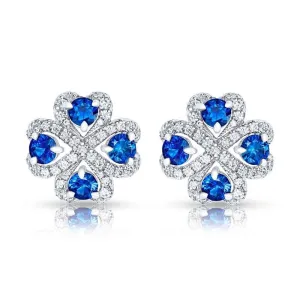 Faberge Imperial Quadrille Blue Sapphire Earrings