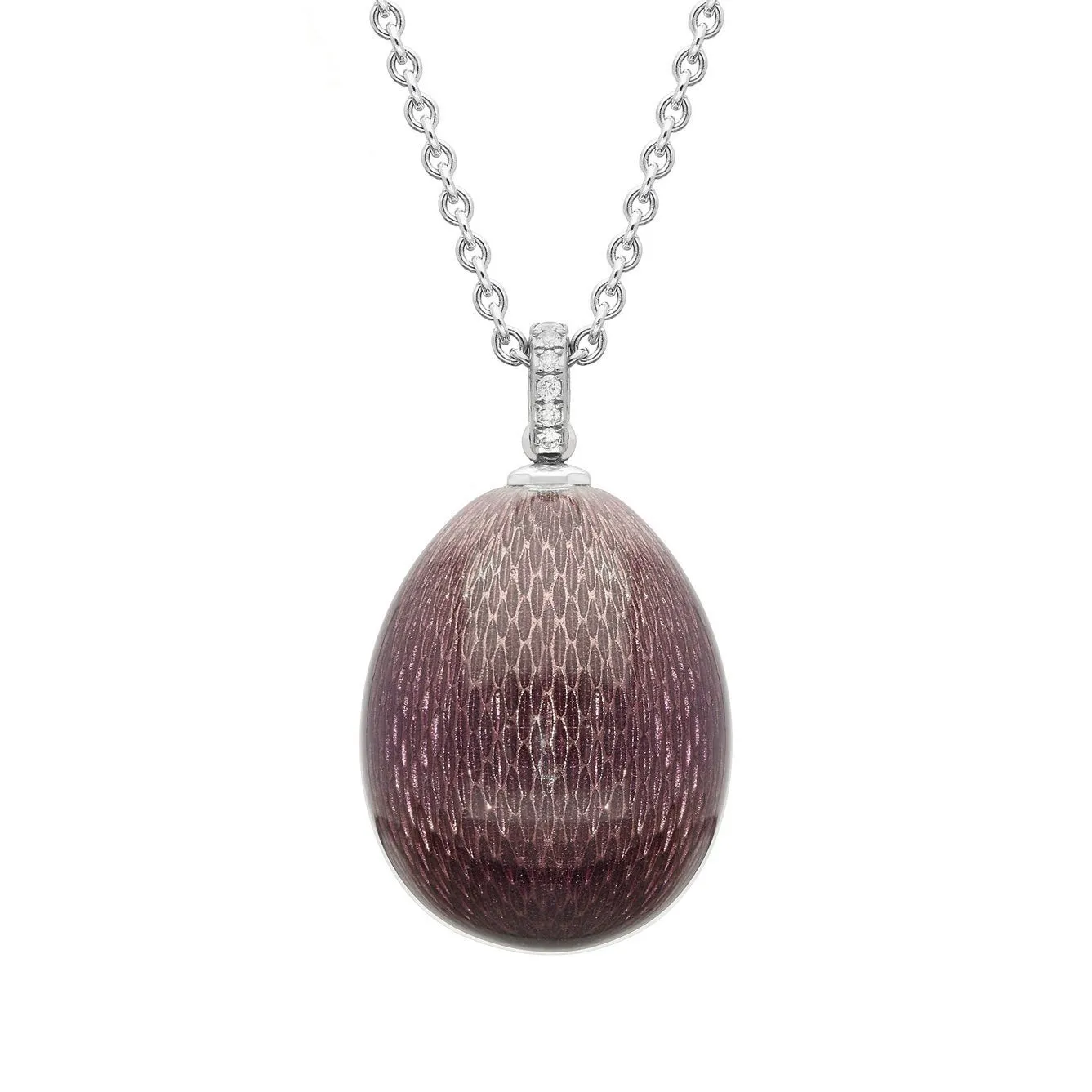 Faberge Pure Violet 18ct White Gold Diamond Pendant