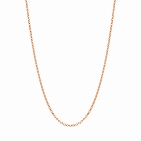 Faberge 18ct Rose Gold 1.3mm 50cm Trace Chain