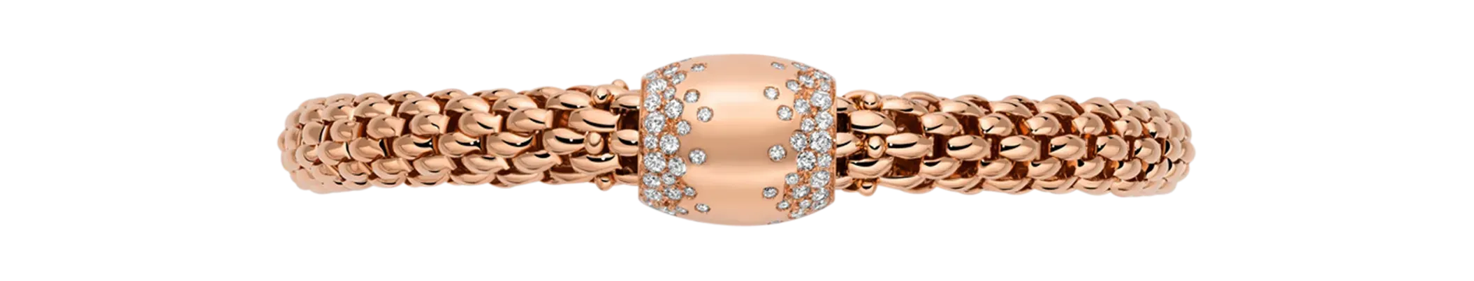 Fope 18ct Rose Gold 1.07ct Diamond Love Nest Flex'it Bracelet