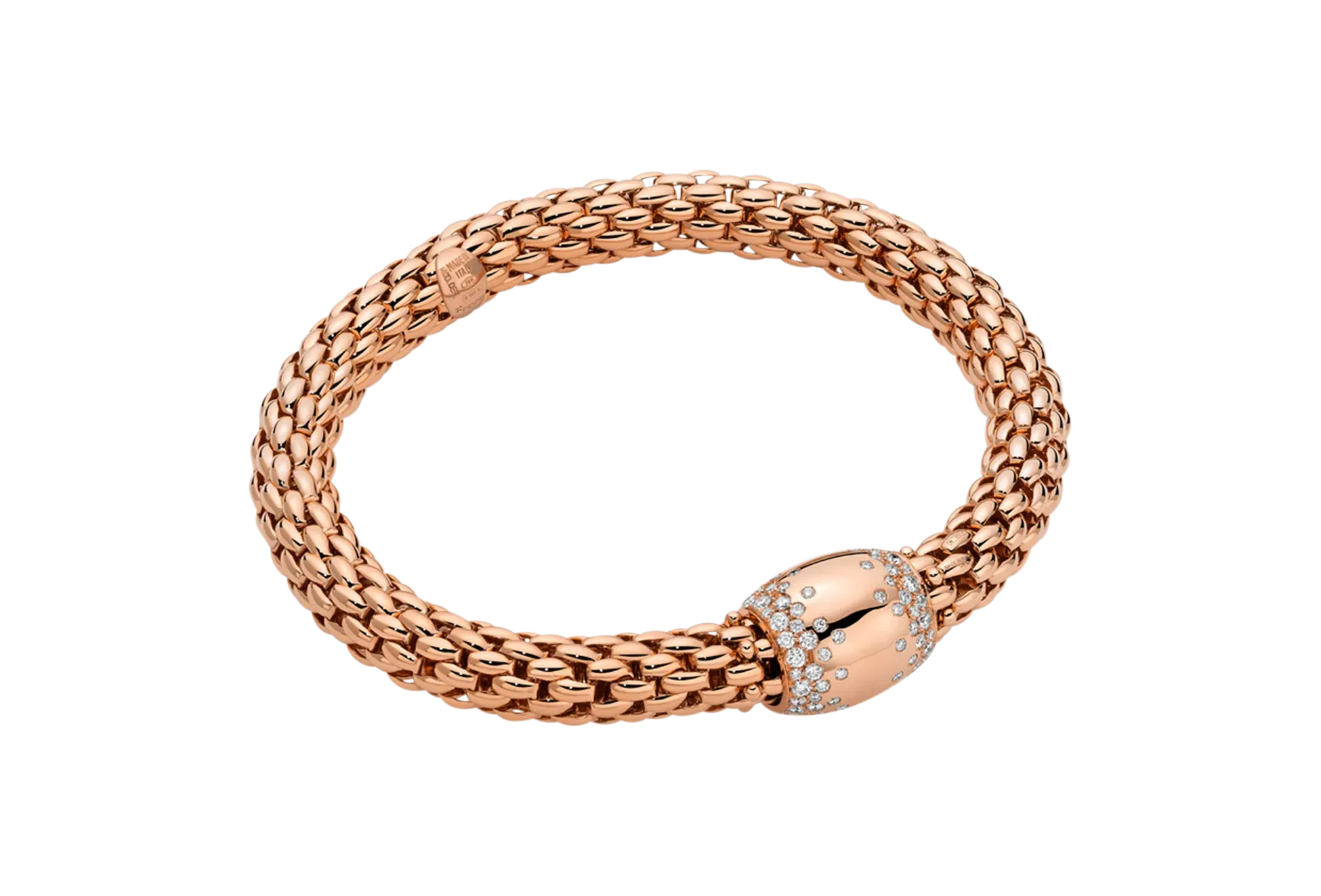 Fope 18ct Rose Gold 1.07ct Diamond Love Nest Flex'it Bracelet