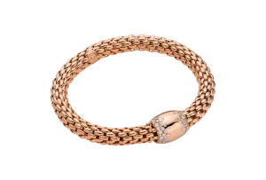 Fope 18ct Rose Gold 1.07ct Diamond Love Nest Flex'it Bracelet