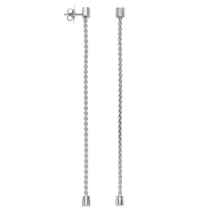 Fope Aria 18ct White Gold 0.09ct Diamond Interchangable Earrings
