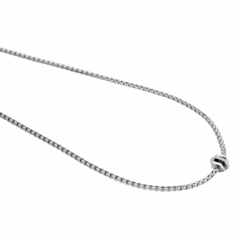 Fope Eka 18ct White Gold 0.15ct Diamond Necklace