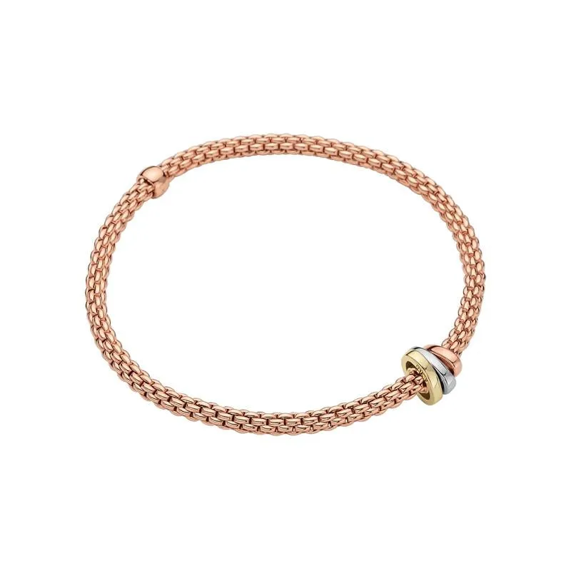 Fope Flex'it Prima 18ct Rose Gold Bracelet