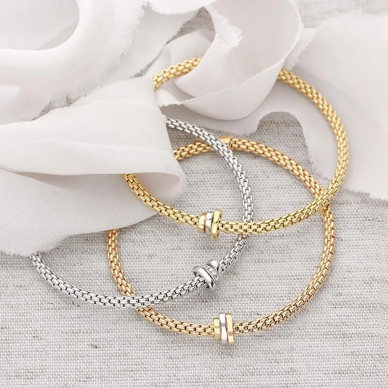 Fope Flex'it Prima 18ct Rose Gold Bracelet