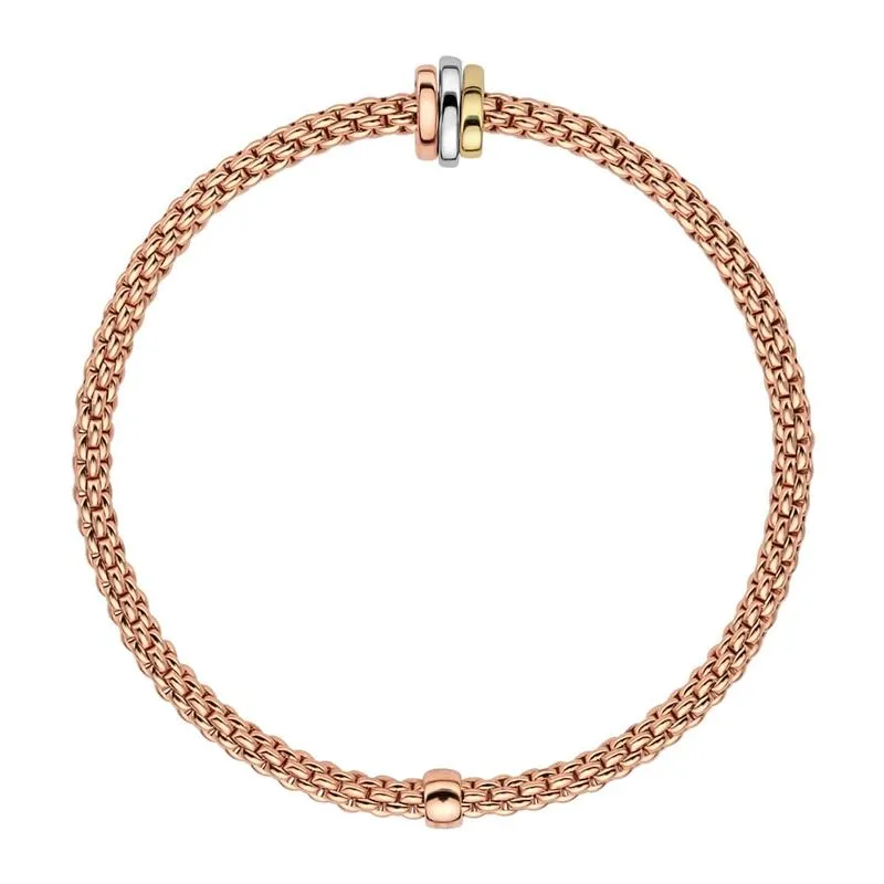 Fope Flex'it Prima 18ct Rose Gold Bracelet