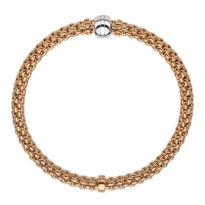 Fope Flex'it Solo 18ct Rose Gold Bracelet