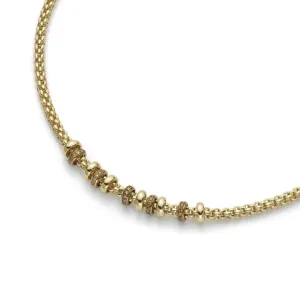 Fope Flex'It Solo 18ct Yellow Gold 0.50ct Yellow Diamond Necklace