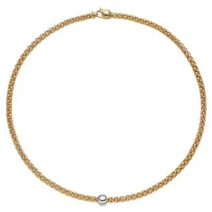 Fope Flex'it Solo 18ct Yellow Gold Necklace