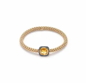Fope FLEX'IT SOLO Bracelet Citrine 18ct Rose Gold Medium