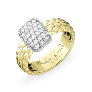 Fope Flex'It Vendome 18ct Yellow Gold 0.41ct Diamond Ring D