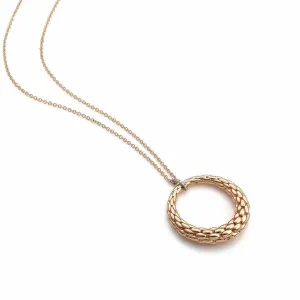 Fope Necklace Lovely Daisy Diamond 18ct Rose Gold