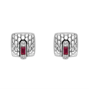 Fope Vendome 18ct White Gold Ruby Stud Earrings
