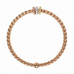 Fope Eka Tiny 18ct Rose Gold Bracelet