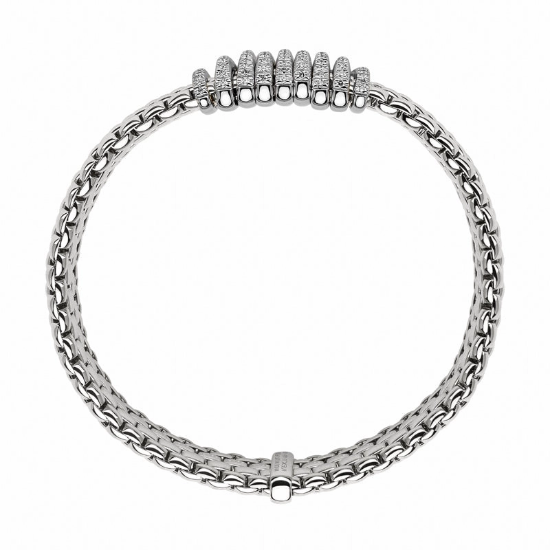 Fope Panorama 18ct White Gold 0.68ct Diamond Rondelle Bracelet