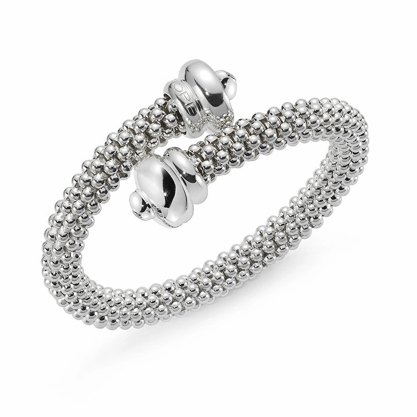 Fope Silverfope Fizzy Sterling Silver Crossover Bangle