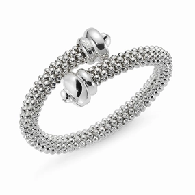 Fope Silverfope Fizzy Sterling Silver Crossover Bangle