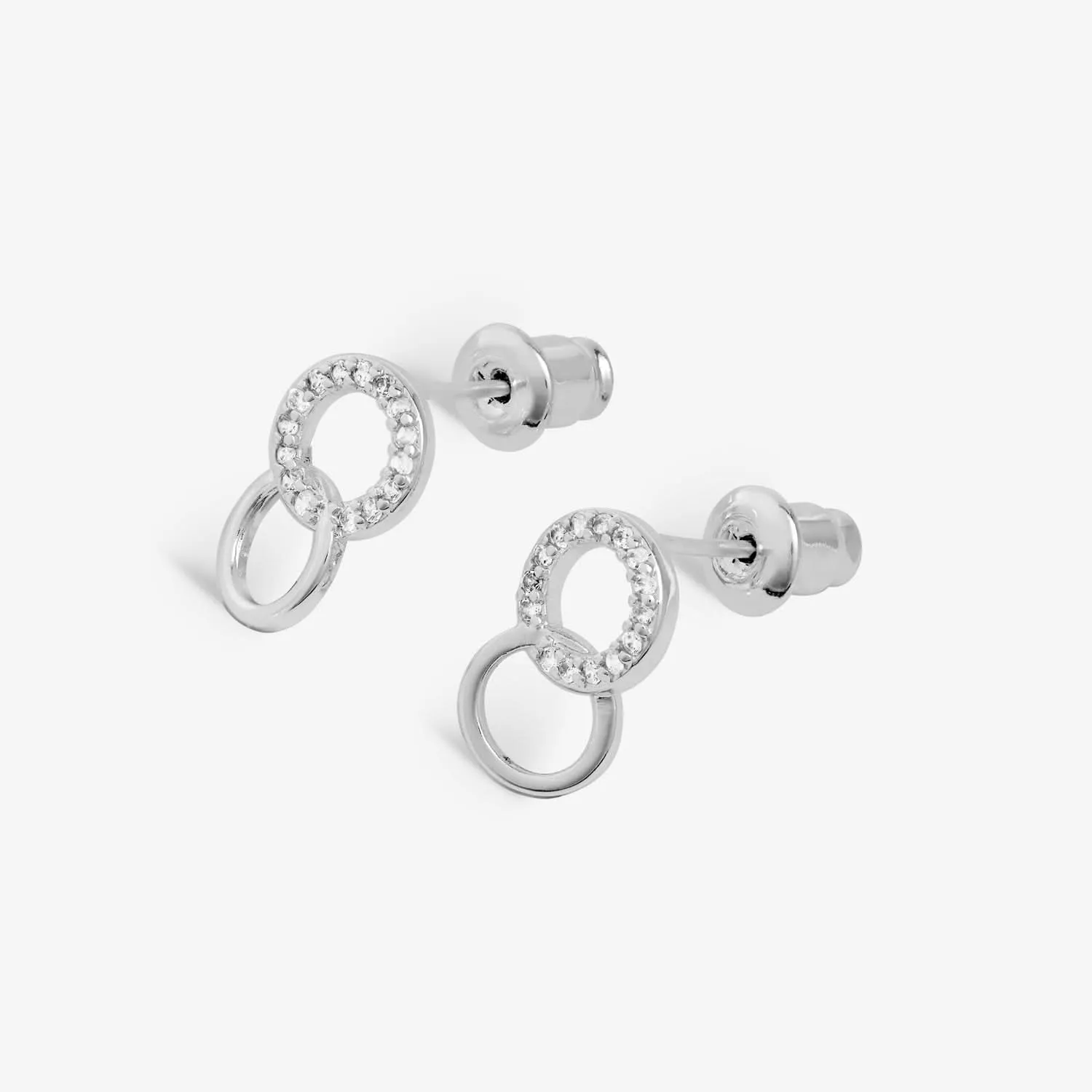Forever Yours Forever Family Silver Plated Earrings 7508